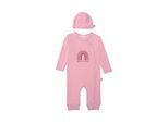 Jumpsuit LILIPUT "Regenbogen", Baby, Gr. 74/80, EURO-Größen, pink, 100% Baumwolle, Rundhals, Overalls Jumpsuit, mit praktischer Druckknopfleiste