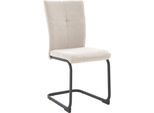 Esszimmerstuhl NIEHOFF SITZMÖBEL, beige (champagne, schwarz, champagne), B:44cm H:95cm T:60cm, 90% PES, 5% CO, 5% PAC, Stühle, Esszimmerstuhl, 2er Set, verschiedene Farben, mit Design-Steppung, Sitzhöhe 50