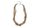 Kette mit Anhänger "Weda", Damen, Gr. onesize, Glas, braun, COLLEZIONE ALESSANDRO, Basic, Halsketten, aus 10 Reihen Glasperlen
