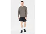 Langarmshirt VIRTUS "Walton", Herren, Gr. 3XL, grau (dunkelgrau), 89% Polyamid, 11% Elasthan, unifarben, normal, Rundhals, Shirts Langarmshirt, mit praktischer Quick-Dry-Funktion