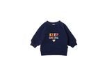 Sweatshirt LILIPUT "Keep Smiling", Mädchen, Gr. 86/92, blau (dunkelblau), 80% Baumwolle, 20% Polyester, bedruckt, normal, Rundhals, Sweatshirts Sweatshirt, mit Rundhalsausschnitt