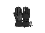 Skihandschuhe REUSCH "Outset R-TEX XT", Damen, Gr. 8, schwarz-weiß (schwarz, weiß), 89% Polyester, 9% Lederimitat, 2% Elasthan, mehrfarbig, Handschuhe, mit TecFill-Kunstfaserisolierung