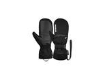Fäustlinge REUSCH "Primus R-TEX XT Mitten", Damen, Gr. 9, schwarz-weiß (schwarz, weiß), 85% Polyester, 15% Lederimitat, mehrfarbig, Handschuhe Fäustlinge, in sportlichem Design