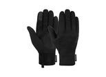 Skihandschuhe REUSCH "Nanuq POLARTEC HF PRO TOUCH-TEC", Damen, Gr. 8,5, schwarz, 80% Polyester, 10% Ziegenleder, 10% Elasthan, mehrfarbig, Handschuhe, warm, winddicht und extra atmungsaktiv