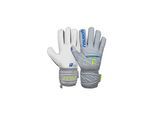 Torwarthandschuhe REUSCH "Attrakt Grip Finger Support", Damen, Gr. 8,5, grau (grau, gelb), 30% Polyester, 25% Elastodien, 15% Polypropylen, Handschuhe, mit praktischem Fingerschutz