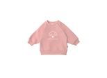 Sweatshirt LILIPUT "Petit Croissant", Mädchen, Gr. 62/68, rosa, 80% Baumwolle, 20% Polyester, bedruckt, normal, Rundhals, Sweatshirts Sweatshirt, mit Rundhalsausschnitt
