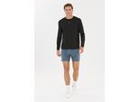 Langarmshirt VIRTUS "Walton", Herren, Gr. M, schwarz, 89% Polyamid, 11% Elasthan, unifarben, normal, Rundhals, Shirts Langarmshirt, mit praktischer Quick-Dry-Funktion