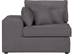 Sofaelement OTTO HOME "Enid", grau, B:128cm H:75cm, 100% Polyester, Polsterelemente, als Teil eines Modulsofas, fester Sitzkomfort