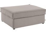 Polsterhocker OTTO HOME "Florid", beige, B:100cm H:43cm T:80cm, Baumwollmix (60% Baumwolle/40% Leinen);Struktur fein (100% Polyester);Samtoptik (100% Polyester);Samtvelours (100% Polyester);Struktur (100% Polyester);Struktur recycelt (100% recyceltes Polyester), Hocker, Polsterhocker, einzeln stellbar oder als Teil eines Modulsofas, auch in Cord