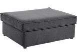Polsterhocker OTTO HOME "Florid", schwarz, B:100cm H:43cm T:80cm, Baumwollmix (60% Baumwolle/40% Leinen);Struktur fein (100% Polyester);Samtoptik (100% Polyester);Samtvelours (100% Polyester);Struktur (100% Polyester);Struktur recycelt (100% recyceltes Polyester), Hocker, Polsterhocker, einzeln stellbar oder als Teil eines Modulsofas, auch in Cord