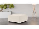 Polsterhocker OTTO HOME "Polsterhocker Cavan, Maße B/T/H: 90/90/42 cm", beige (creme), B:90cm H:42cm T:90cm, 100% Polyester, Hocker, Polsterhocker, passend zur Serie, mit Wellenunterfederung, auch in Bouclé