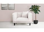 Sessel HOME AFFAIRE "AGNIA B/T/H: 100/85/71 cm", beige (creme), B:100cm H:71,5cm T:85cm, 100% Polyester, Sessel, Sessel, incl. Zierkissen, auch in Cord und Bouclé
