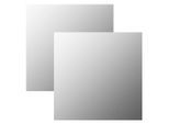 vidaXL Wandspiegel 2 Stk. 60x60 cm Quadratisch Glas