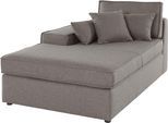 Ottomane OTTO HOME "Florid", beige (natur), B:100cm H:75cm T:162cm, Baumwollmix (60% Baumwolle/40% Leinen);Struktur fein (100% Polyester);Samtoptik (100% Polyester);Samtvelours (100% Polyester);Struktur (100% Polyester);Struktur recycelt (100% recyceltes Polyester), Sofas, Ottomane, einzeln stellbar oder als Teil eines Modulsofas, auch in Cord