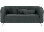 3-Sitzer HOME AFFAIRE "Ashly", grün (dunkelgrün), B:184cm H:81cm T:80cm, 100% Polyester, Sofas, in 3 Bezugsvarianten, Bouclé, Samtoptik und Struktur weich.