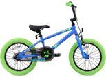 Kinderfahrrad BIKESTAR "BMX" Gr. 21, blau (blau, grün), Fahrräder, Kinder, 21cm, 16 Zoll (40,64cm)
