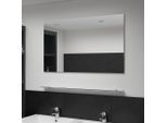 vidaXL Wandspiegel mit Regal 100×60 cm Hartglas