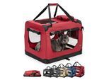 Lionto Hundetransportbox - faltbar - rot L