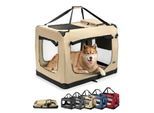 Lionto Hundetransportbox - faltbar - beige XXXL