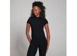 MP Damen Tempo Body Fit Kurzarm-T-Shirt – Schwarz - L