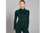 MP Women's Shape Seamless Zip Through Jacket - Dark Emerald - XS
