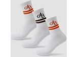 MP X Aleksandra 3er-Packung Crew-Socken – Kaffee/Mandarine - UK 6-8