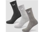 MP Unisex Crew Socks (3 Pack) - Grey - UK 2-5