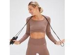 MP x Tatiana Nahtloses Croptop mit langen Ärmeln – Haselnuss - XL