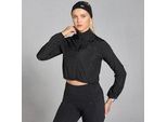 MP Damen Velocity Slim Fit Crop-Windbreaker für Damen – Schwarz - XS