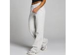 MP Damen Basics Jogginghose mit langer Passform und geradem Bein – Hellgrau - XL