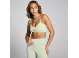 MP Damen Lifestyle Twist Front Sport-BH – Mineralgrün - M