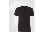 MP Herren 2 Pack T-Shirt - Schwarz/Weiß - XXS