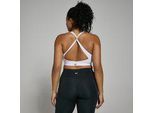 MP Damen Power Sport-BH mit gekreuztem Rücken – Weiß - L
