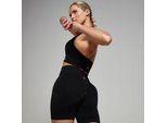 MP Damen Tempo Nahtlose Shorts – Schwarz - XXL
