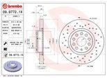BREMBO Bremsensatz, Scheibenbremse Bremsensatz-Vorn und Hinten sg00000f3u Hinterachse Gelocht/innenbel. 272mm 25mm für VW Audi (FAW) (SVW) SEA