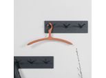 Garderobenhalter SPINDER DESIGN "Pull", schwarz, B:45cm H:12,5cm T:10cm, Metall, Garderobenhalter, Metall, Breite 45 cm