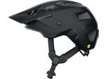 Mountainbikehelm ABUS "MODROP MIPS" Gr. S, schwarz (velvet schwarz), Helme, S Kopfumfang: 51cm - 55cm