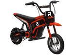 Homcom Elektro Motorrad Kinder Elektromotorrad mit 24V 350W Motor, 8-16 KMH Rot , Kunststoff , 64x76.5x119 cm , Freizeit & Co, Gartenspielzeug, Kinder-Elektrofahrzeuge