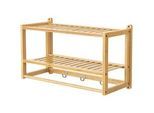 [en.casa] Badezimmerregal Thyborøn , Naturfarben , Holz , Bambus , 55x30x22.5 cm , Badezimmer, Badezimmerregale, Badregale
