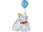 Dekofigur SWAROVSKI "Kristallfigur Sammelfigur Disney Classics Dumbo", schwarz (kristallweiß, blau, gelb, rot, schwarz), Dekofiguren, B/H/T: 7,1cm x 9,25cm x 13,3cm, Metall, Swarovski Kristall, Swarovski Kristall, B:7,1cm H:9,25cm T:13,3cm