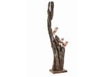 Landscape Flaschenhalter, Natur, Holz, Recyclingholz, Teakholz, massiv, 30x180x30 cm, Küchenzubehör, Flaschenträger
