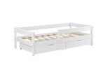 [en.casa] Kinderbett Borgarnes , Holz , 2 Schubladen , 90x200 cm , Babymöbel & Kindermöbel, Kinderzimmer & Jugendzimmer, Kinderbetten
