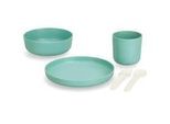 Kindgeschirr 5-teilig , Grün , Kunststoff , 18x9.5x18 cm , Füttern, Kindergeschirr & Kinderbesteck