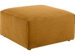 Polsterhocker OTTO HOME "Nöre", gelb (curry), B:80cm H:46cm T:80cm, 92% Polyester, 8% Polyamid, Hocker, Polsterhocker, Modul - zum Zusammenstellen; in vielen Bezugsqualitäten und Farben