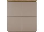 Kommode MCA FURNITURE "PALAMOS Kommode", grau (warmgrau), B:113cm H:123cm T:40cm, Holzwerkstoff, Sideboards, Kommode, Türen mit Dämpfung