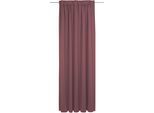 Vorhang ADAM "Uni Collection" Gr. 3, rot, B:142cm H:225cm, Jacquard, Baumwolle, Gardinen, aus 100% Bio-Baumwolle