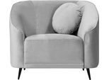 Sessel HOME AFFAIRE "Ashly", grau, B:100cm H:81cm T:80cm, 100% Polyester, Sessel, Sessel, in 3 Bezugsvarianten, Bouclé, Samtoptik und Struktur weich.