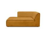 Ottomane OTTO HOME "Merid Chaiselongue, Maße B/T/H: 100/162/70 cm", gelb (curry), B:100cm H:70cm T:162cm, Struktur fein (100% Polyester);Samtoptik (100% Polyester);Samtcord (92% Polyester, 8% Polyamid), Sofas, Ottomane, als Modul oder separat verwendbar, für individuelle Zusammenstellung