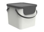Rotho Abfallsammler , Weiss , Kunststoff , 40 l , 40x35.5x34 cm , Blauer Engel, Reach, DIN EN ISO 9001 , Haushalt & Kleinelektro, Reinigung, Eimer & Abfallsysteme