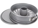 Backform STÄDTER "mit Flach.- und Rohrboden", silberfarben, Ø:26cm, Küchenformen, Backform